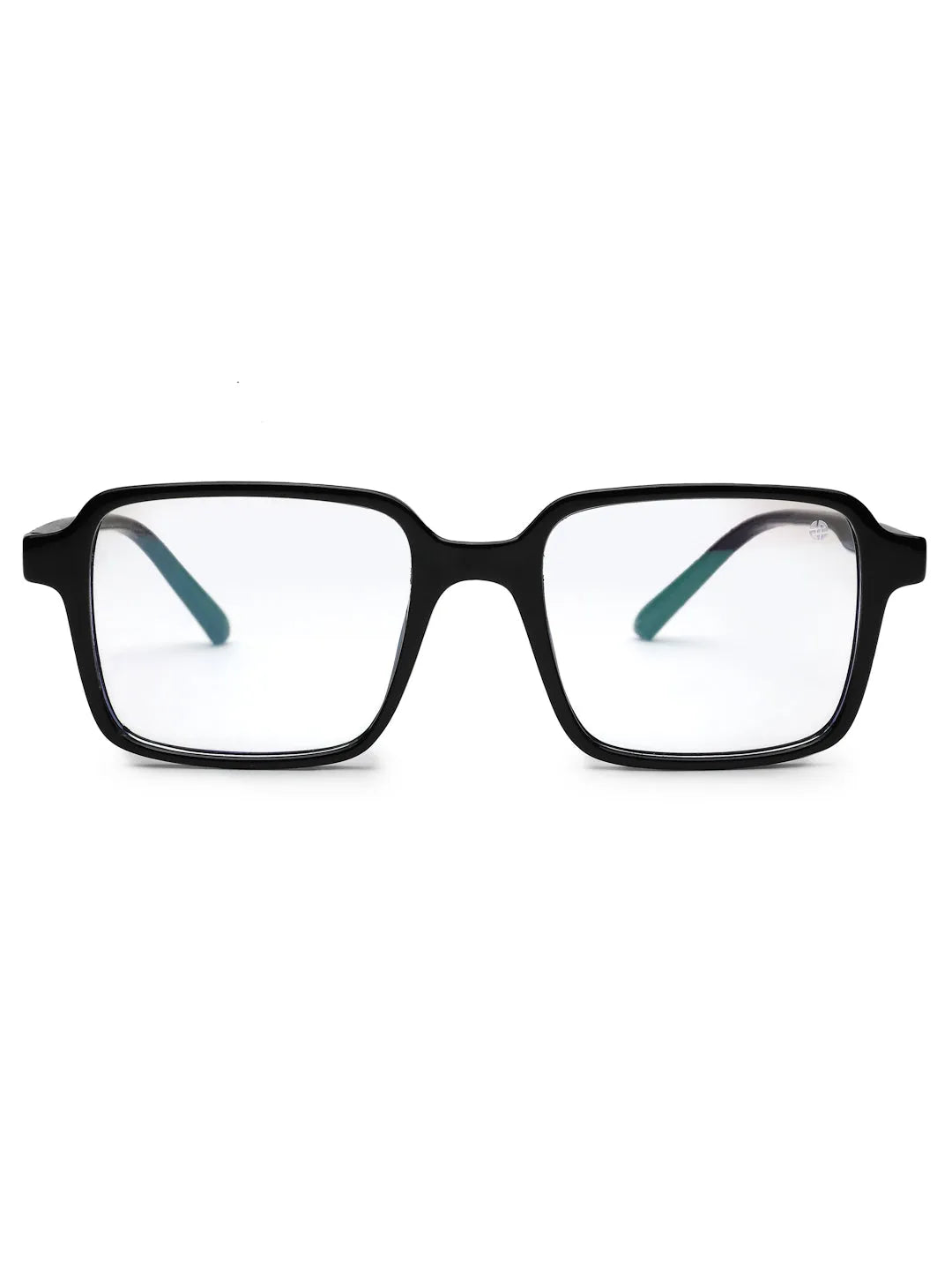 Enigma | Black Medium Full Rim Square Computer Glasses for Men & Women [Blue Block]
