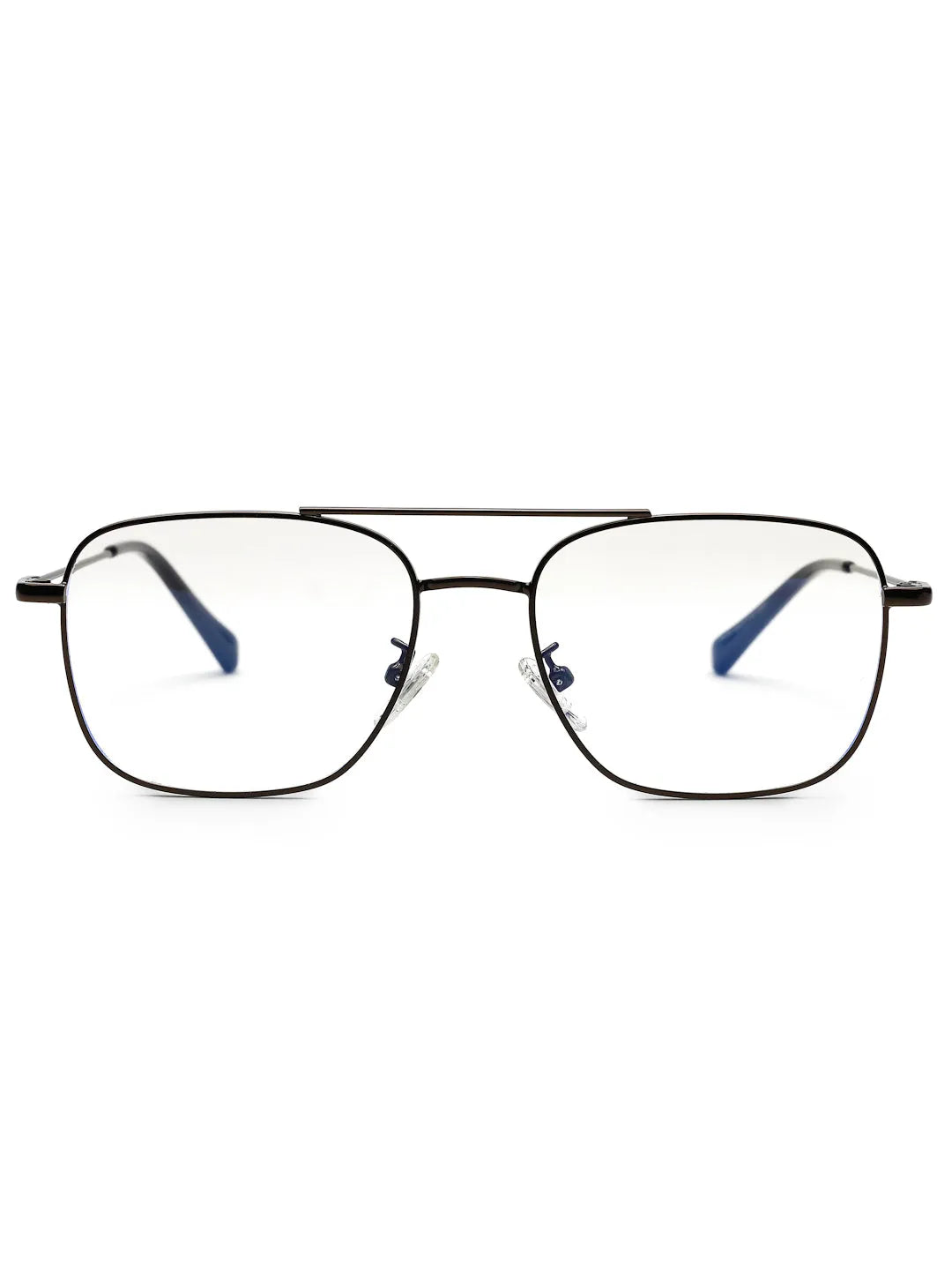 Jovion | Brown Medium Full Rim RECTANGLE Computer Glasses for Men & Women [Blue Block]
