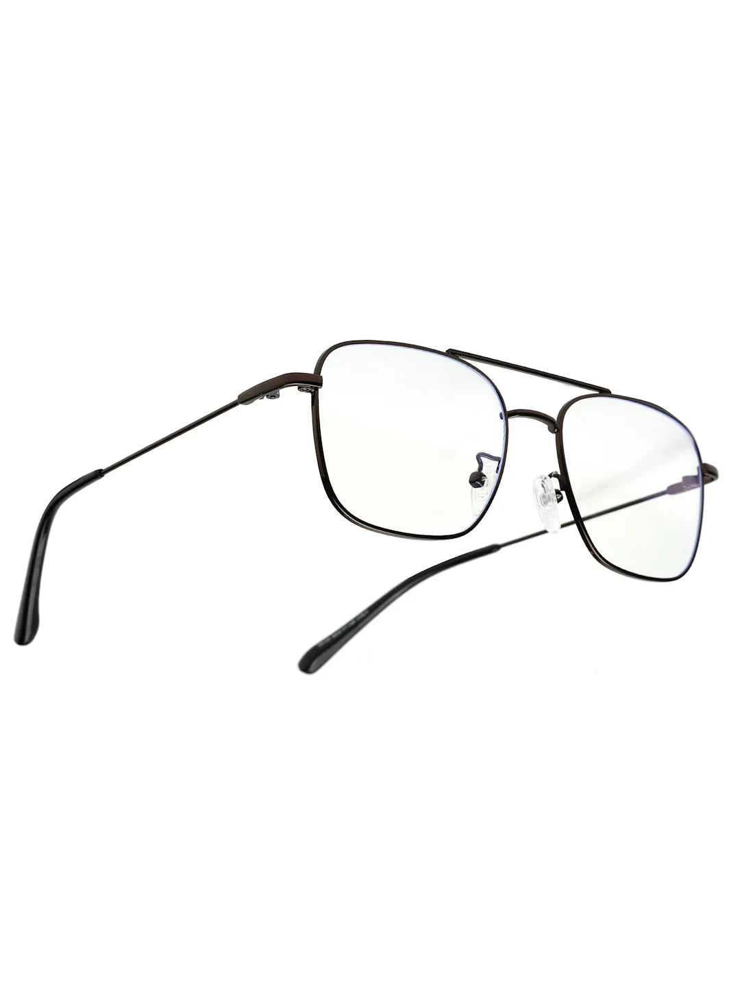Jovion | Brown Medium Full Rim RECTANGLE Computer Glasses for Men & Women [Blue Block]