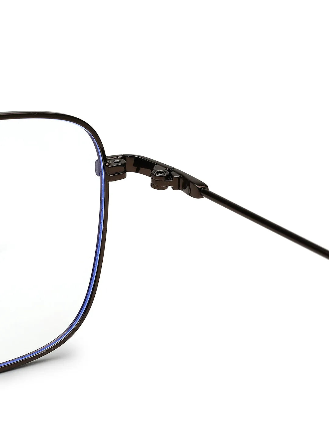 Jovion | Brown Medium Full Rim RECTANGLE Computer Glasses for Men & Women [Blue Block]