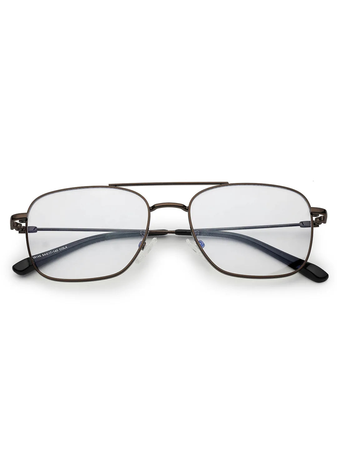 Jovion | Brown Medium Full Rim RECTANGLE Computer Glasses for Men & Women [Blue Block]
