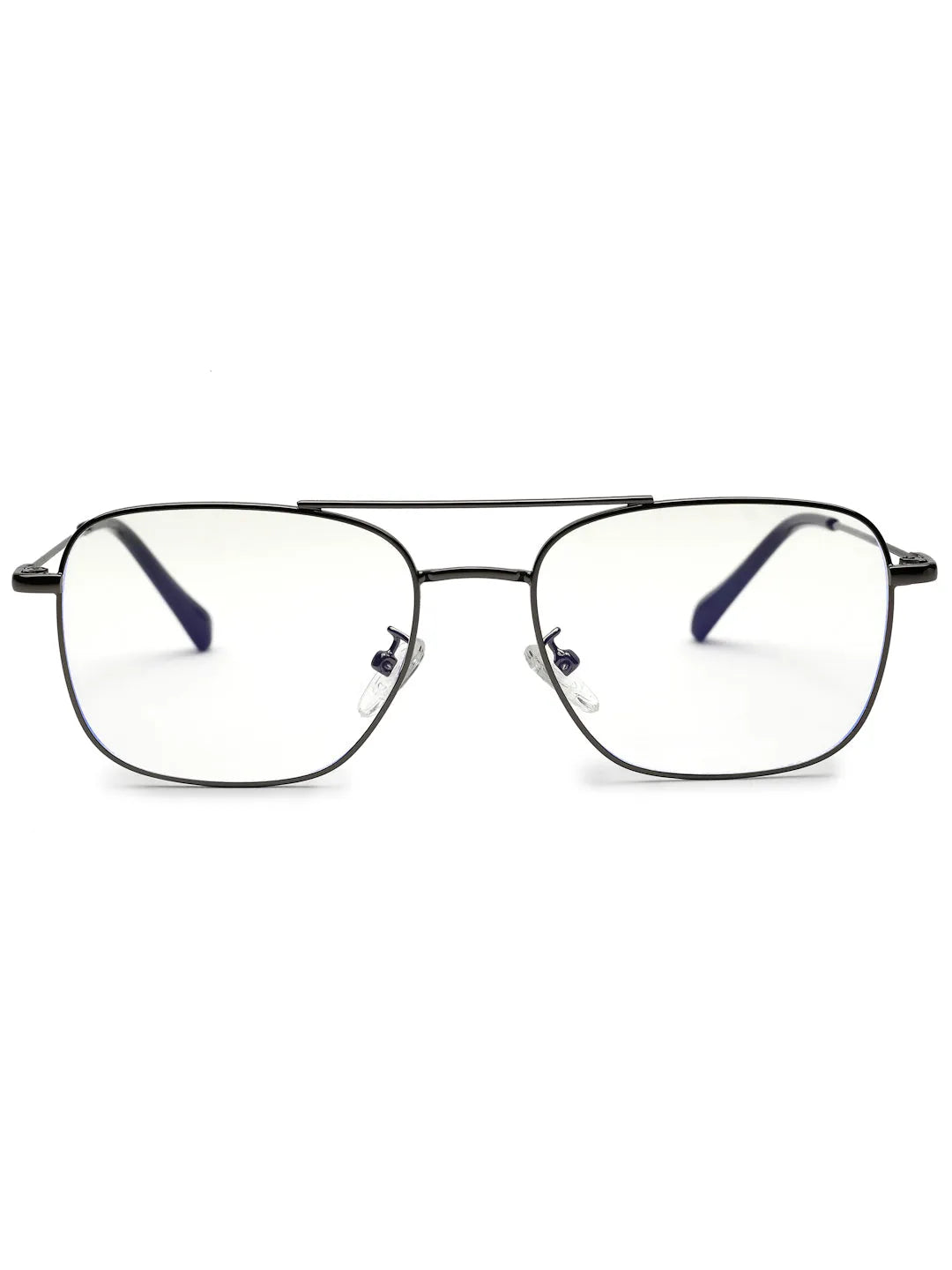 Jovion | Grey Medium Full Rim RECTANGLE Computer Glasses for Men & Women [Blue Block]