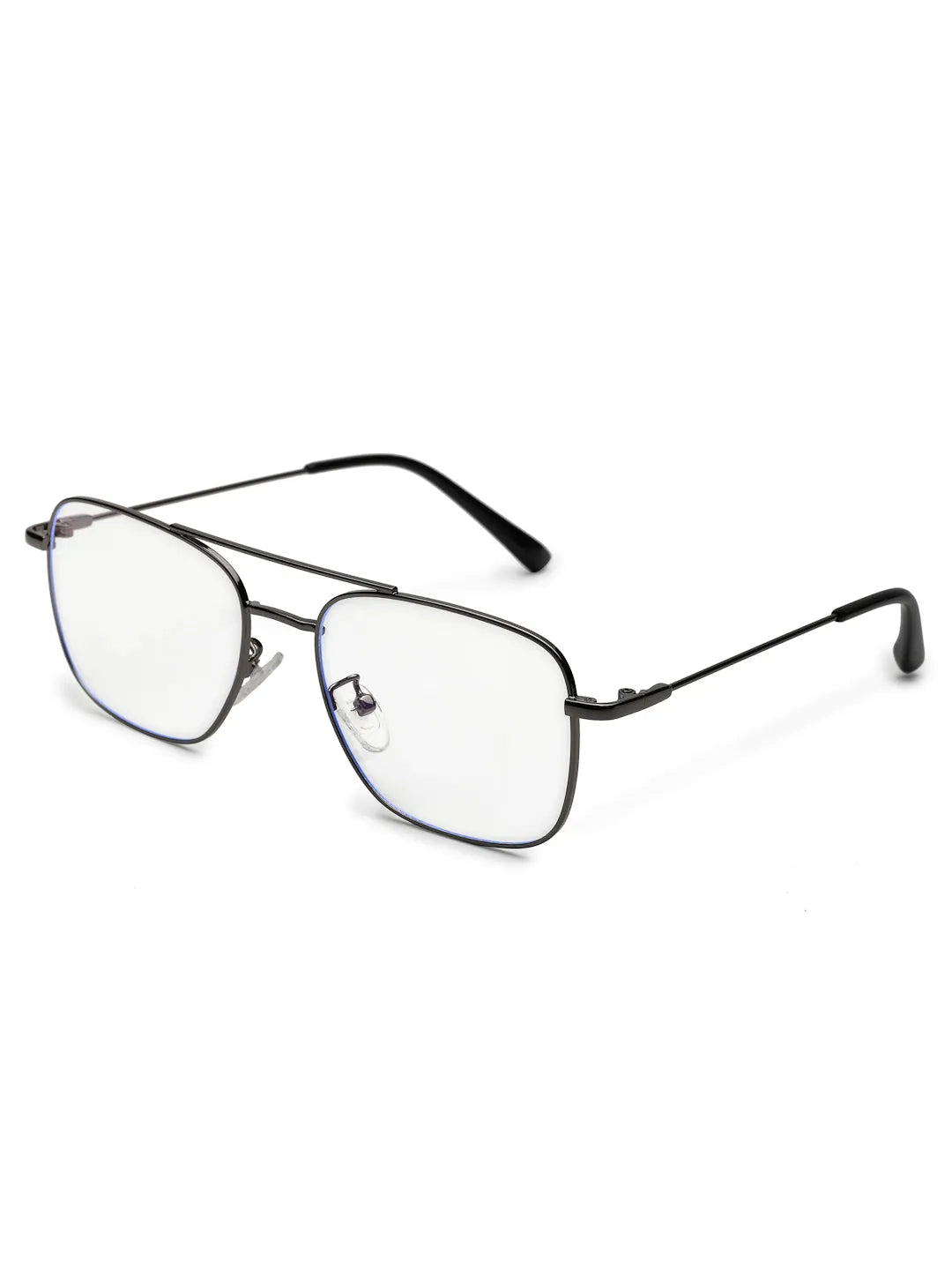 Jovion | Grey Medium Full Rim RECTANGLE Computer Glasses for Men & Women [Blue Block]