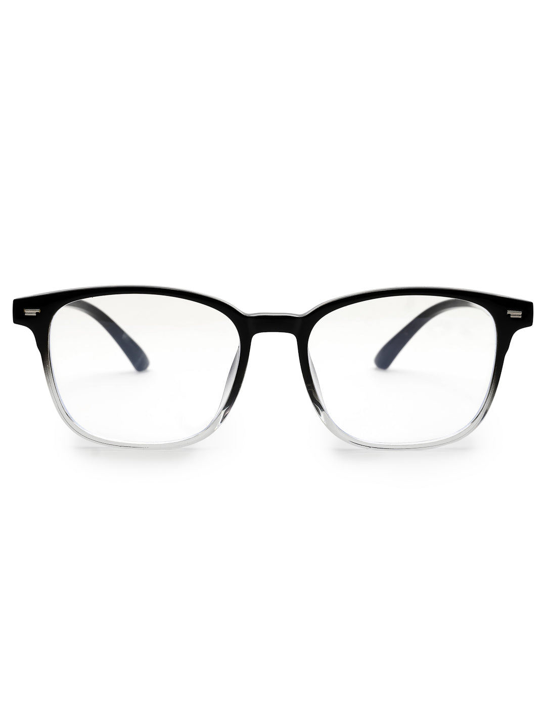 Vortara | Gradient Black Medium Full Rim Wayfarer Computer Glasses for Men & Women [Blue Block]