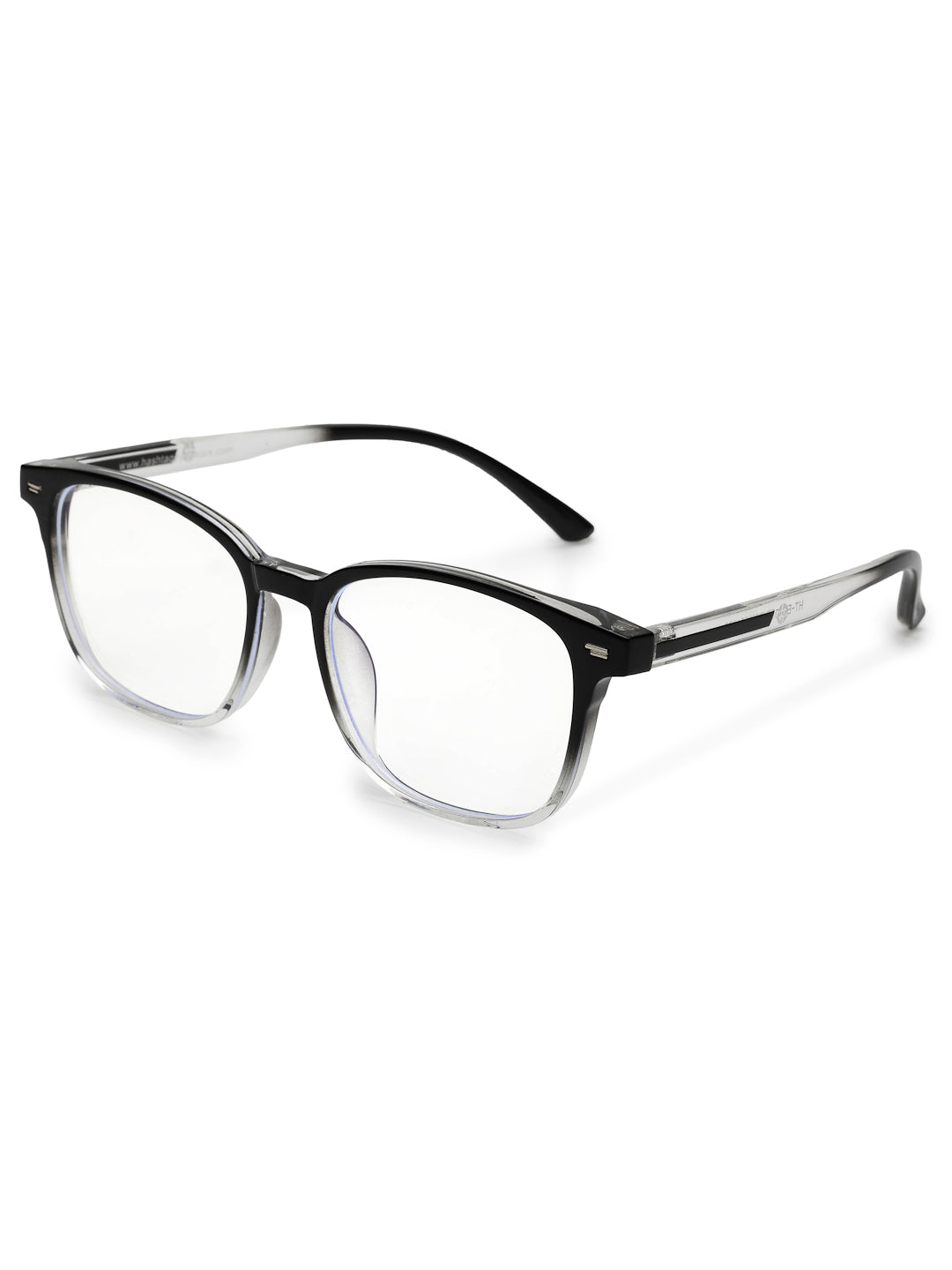 Vortara | Gradient Black Medium Full Rim Wayfarer Computer Glasses for Men & Women [Blue Block]