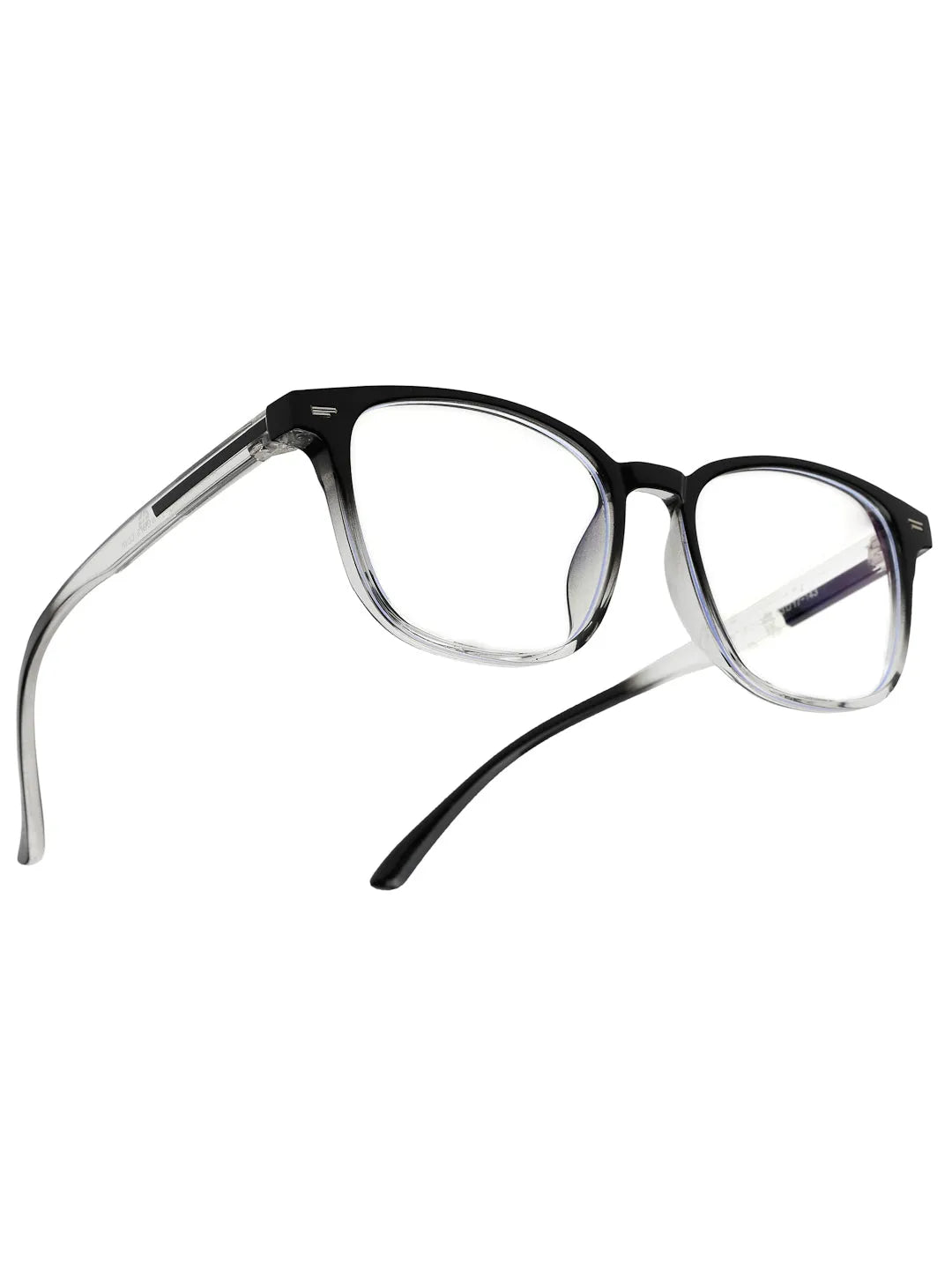 Vortara | Gradient Black Medium Full Rim Wayfarer Computer Glasses for Men & Women [Blue Block]