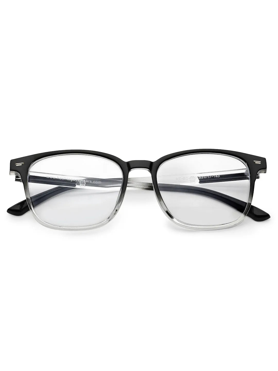 Vortara | Gradient Black Medium Full Rim Wayfarer Computer Glasses for Men & Women [Blue Block]