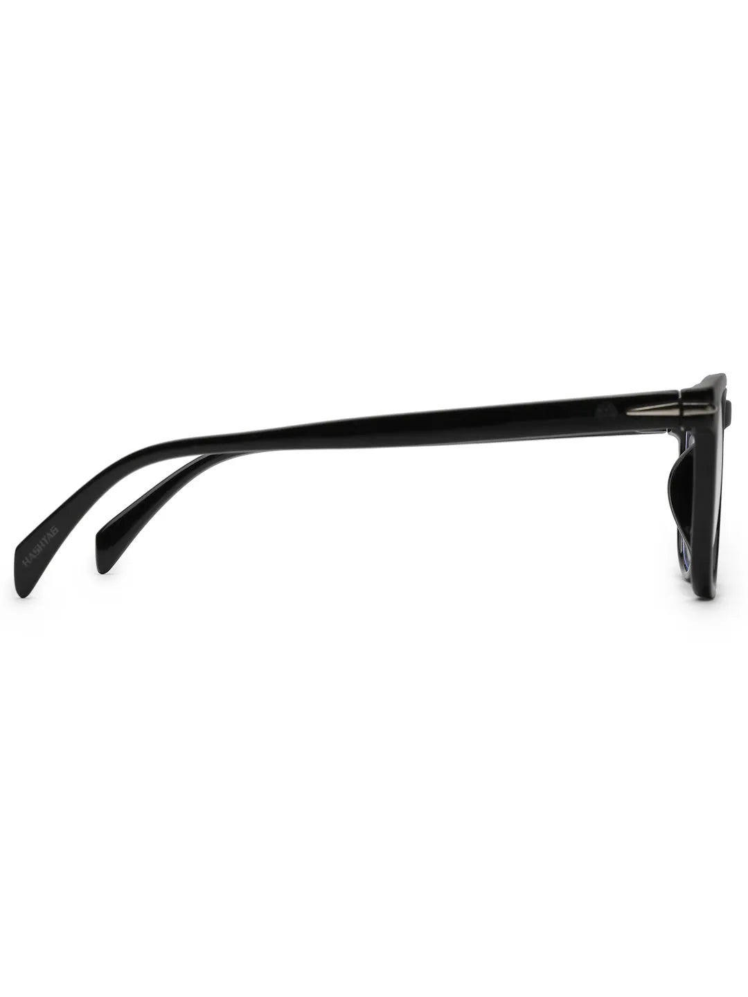 Rivena | Black Small Full Rim Square Computer Glasses for Men & Women [Blue Block]