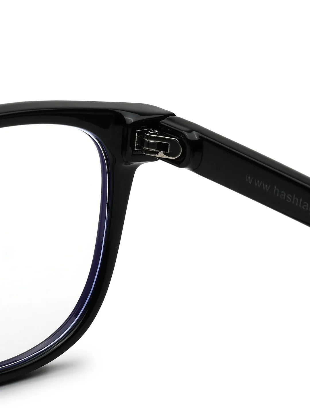 Rivena | Black Small Full Rim Square Computer Glasses for Men & Women [Blue Block]