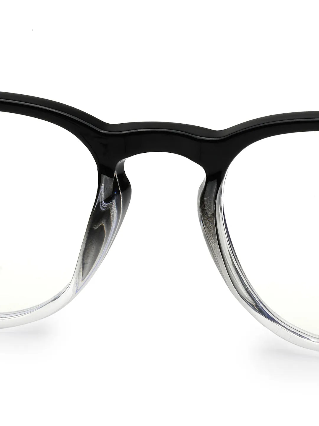 Rivena | Gradient Black Small Full Rim Square Computer Glasses for Men & Women [Blue Block]