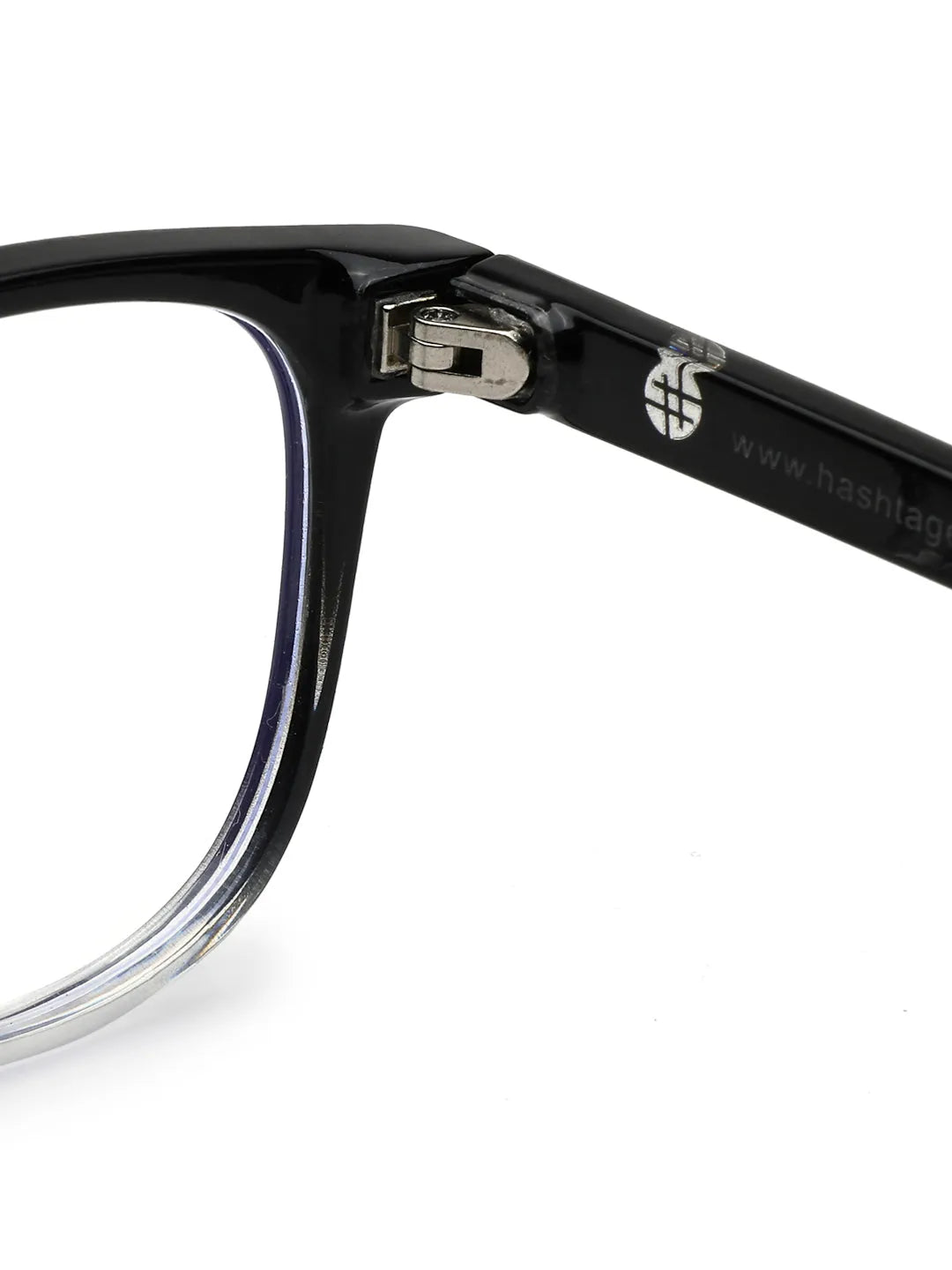 Rivena | Gradient Black Small Full Rim Square Computer Glasses for Men & Women [Blue Block]
