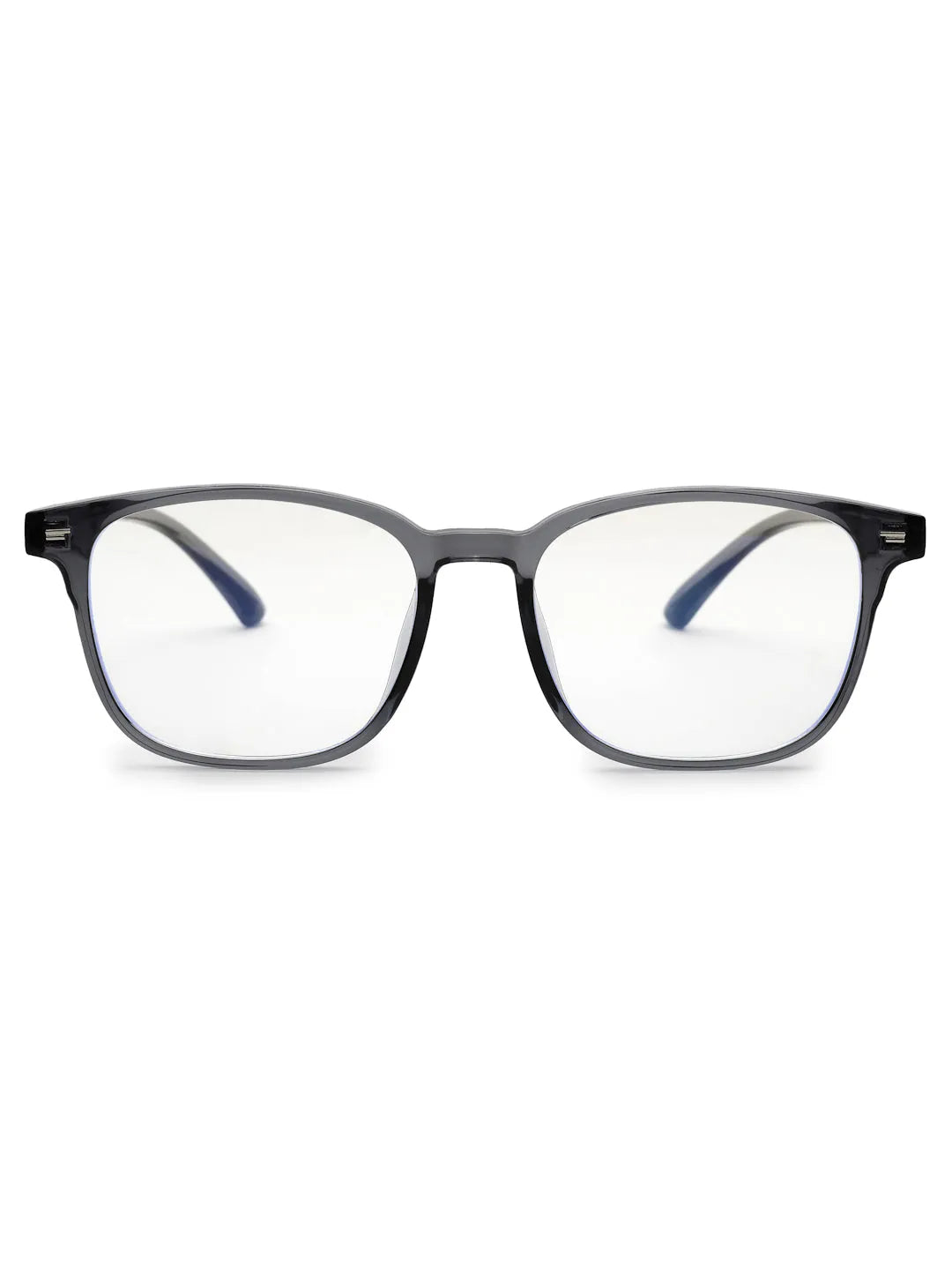 Vortara | Grey Medium Full Rim Wayfarer Computer Glasses for Men & Women [Blue Block]