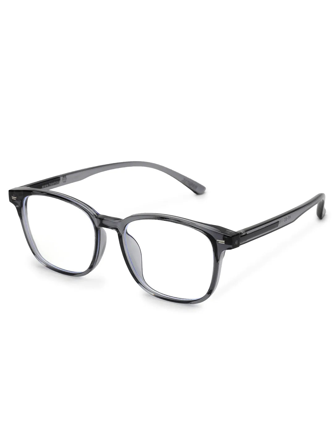Vortara | Grey Medium Full Rim Wayfarer Computer Glasses for Men & Women [Blue Block]