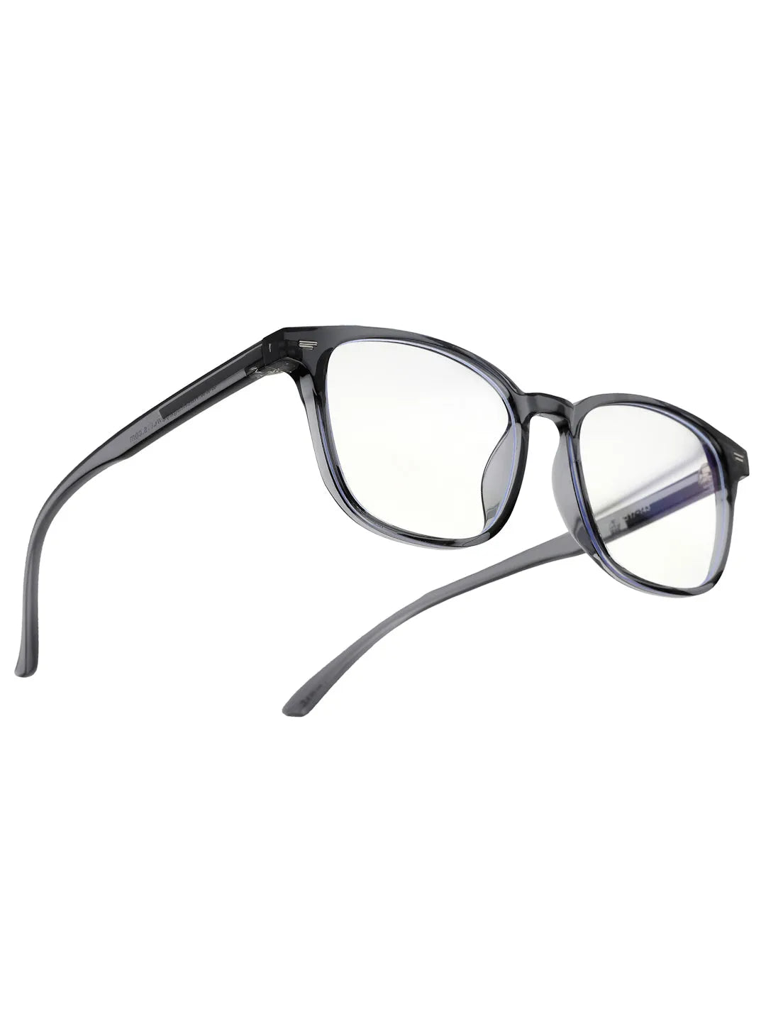 Vortara | Grey Medium Full Rim Wayfarer Computer Glasses for Men & Women [Blue Block]