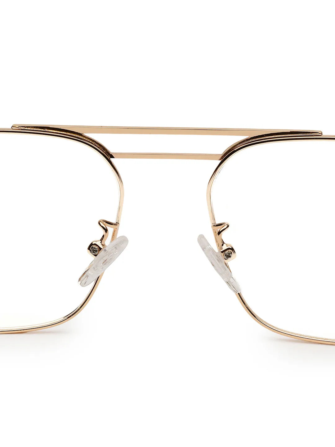 Neuron | Golden Medium Full Rim RECTANGLE Computer Glasses for Men & Women [Blue Block]