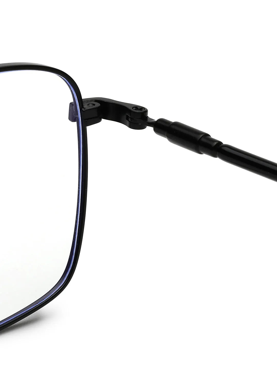 Fyrion | Black Medium Full Rim RECTANGLE Computer Glasses for Men & Women [Blue Block]
