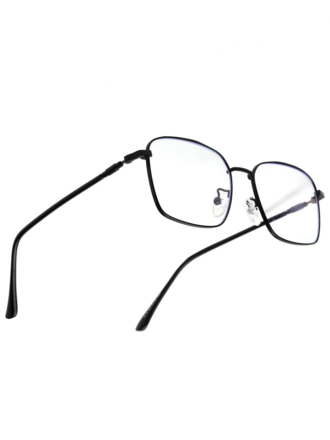 Fyrion | Black Medium Full Rim RECTANGLE Computer Glasses for Men & Women [Blue Block]