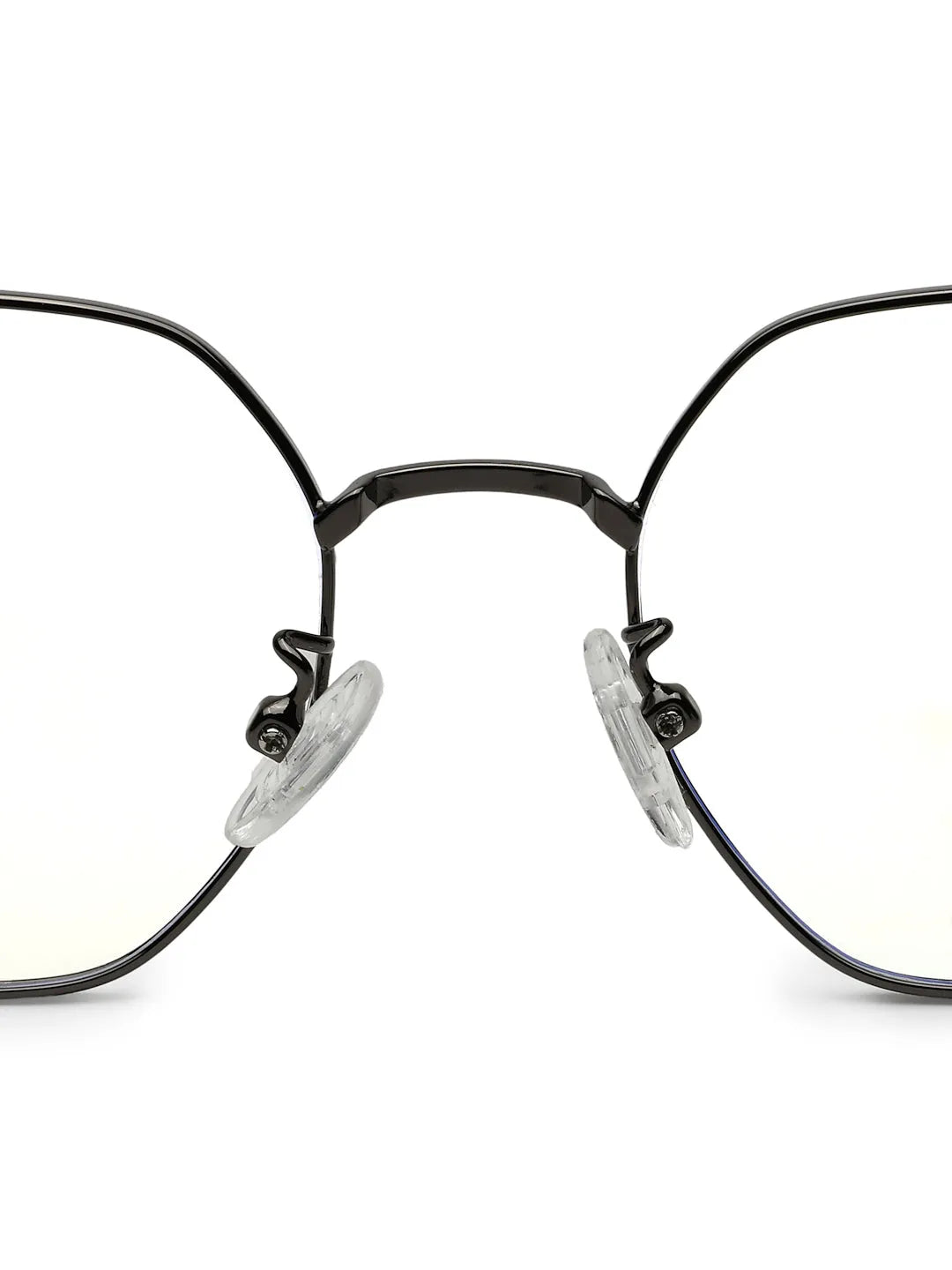 Dravon | Grey Medium Full Rim Hexagonal Computer Glasses for Men & Women [Blue Block]