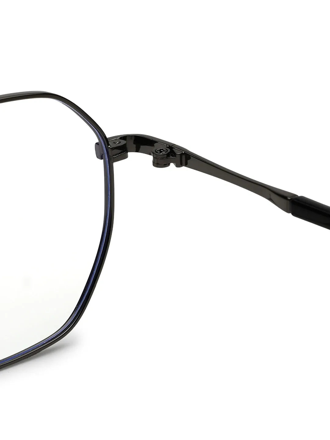 Dravon | Grey Medium Full Rim Hexagonal Computer Glasses for Men & Women [Blue Block]