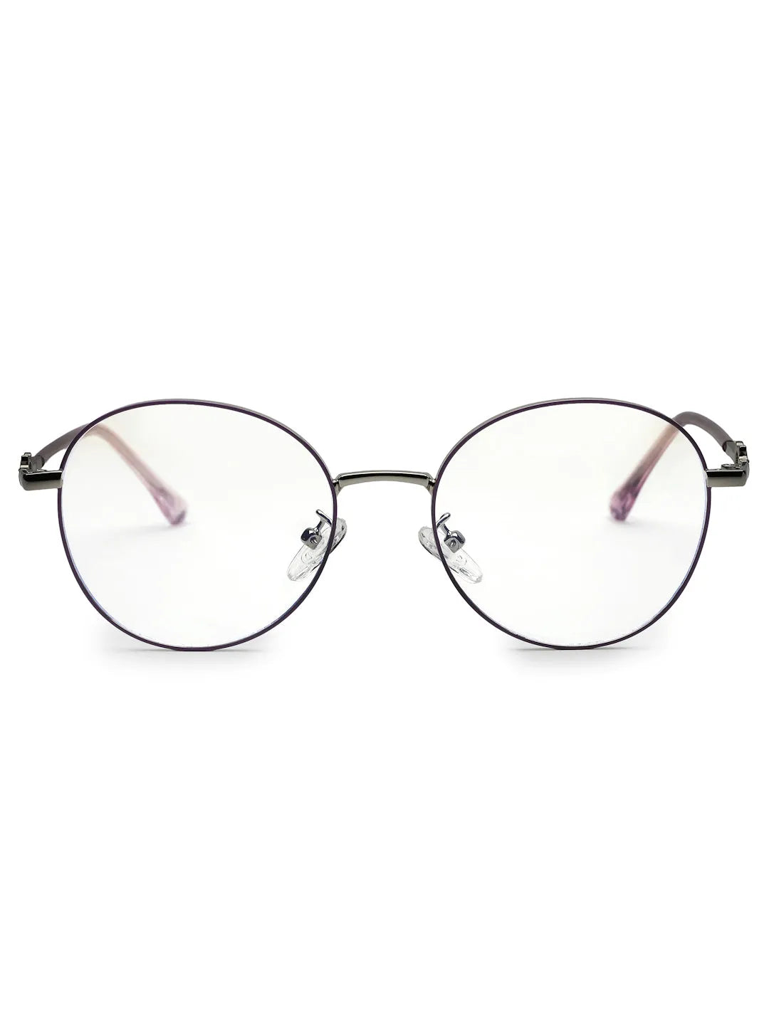 Astrid | Grey Medium Full Rim Oval Computer Glasses for Men & Women [Blue Block]