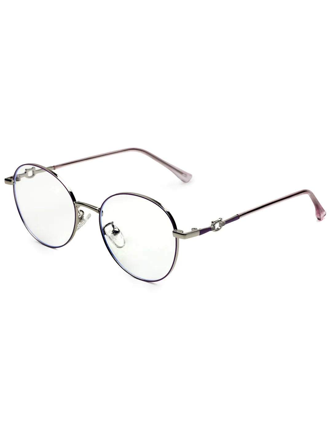 Astrid | Grey Medium Full Rim Oval Computer Glasses for Men & Women [Blue Block]