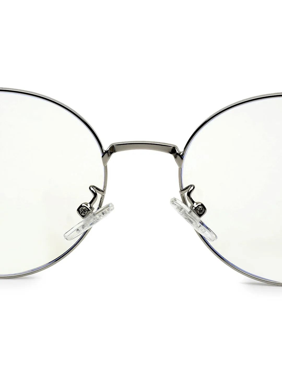 Astrid | Grey Medium Full Rim Oval Computer Glasses for Men & Women [Blue Block]