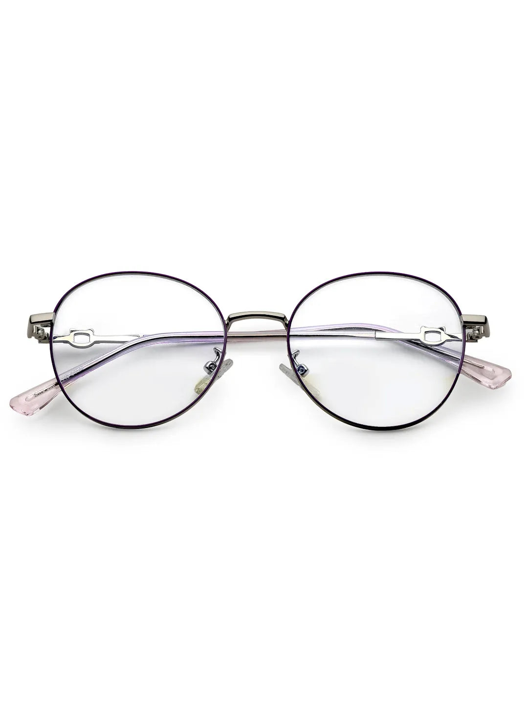 Astrid | Grey Medium Full Rim Oval Computer Glasses for Men & Women [Blue Block]
