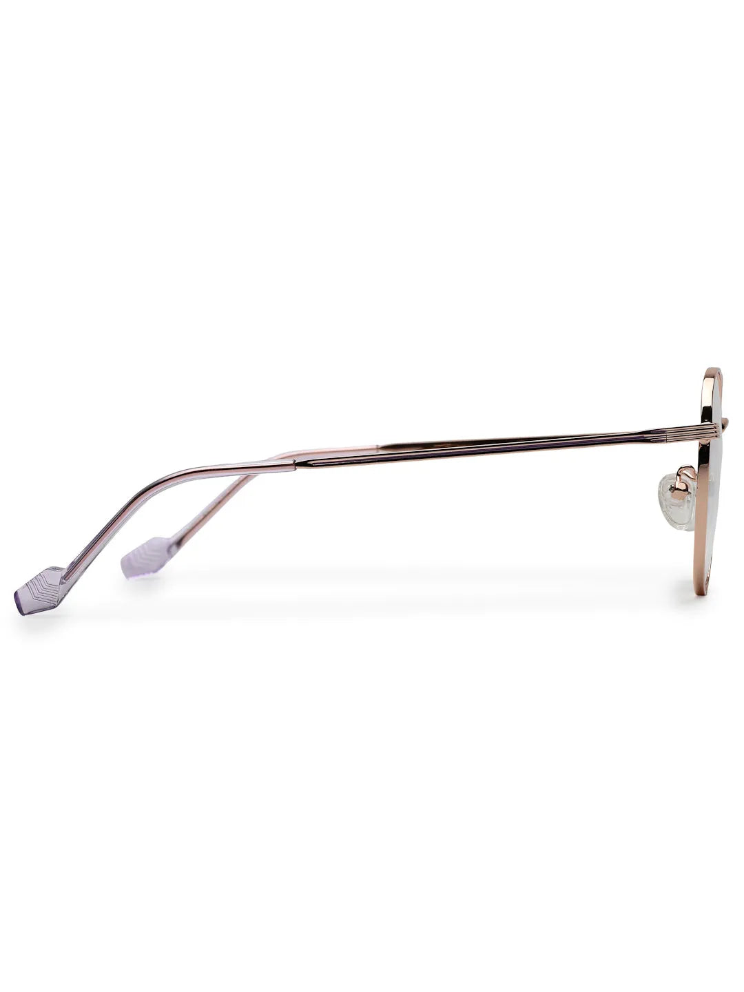 Galveris | Rose Gold Small Full Rim Round Computer Glasses for Men & Women [Blue Block]