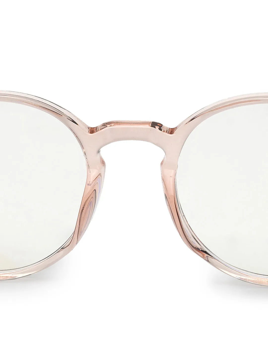 Auralis | Pink Small Full Rim Round Computer Glasses for Men & Women [Blue Block]