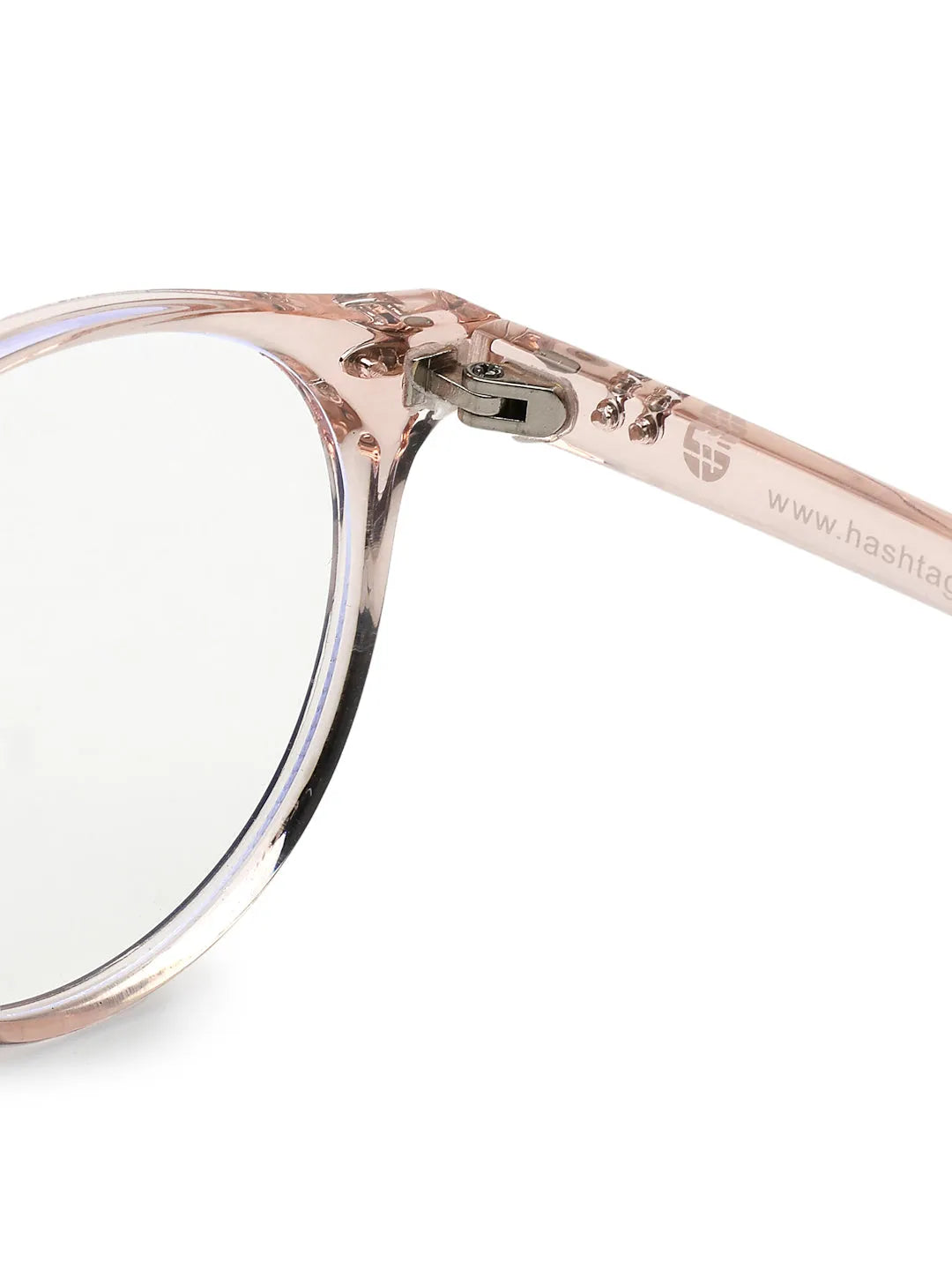 Auralis | Pink Small Full Rim Round Computer Glasses for Men & Women [Blue Block]