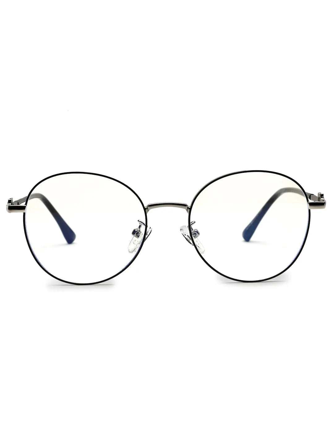 Astrid | Grey Medium Full Rim Oval Computer Glasses for Men & Women [Blue Block]