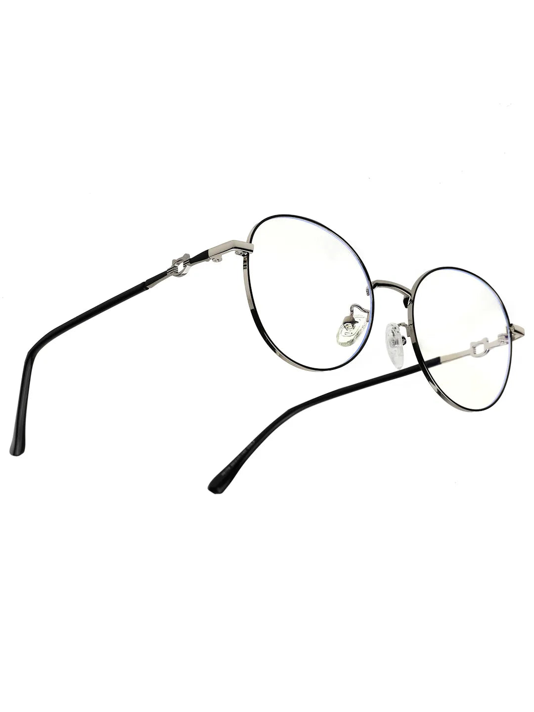 Astrid | Grey Medium Full Rim Oval Computer Glasses for Men & Women [Blue Block]