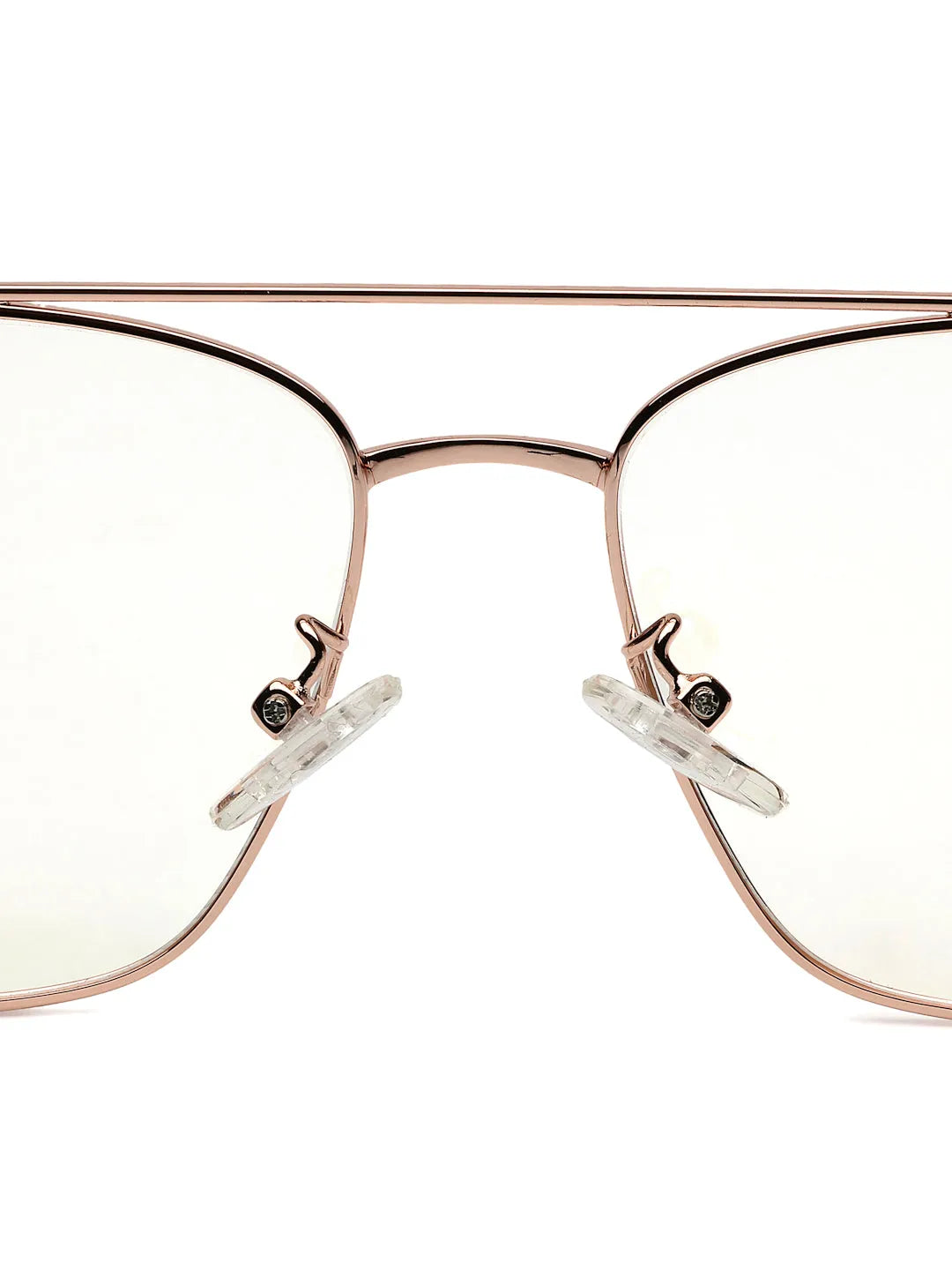 Nova | Golden Medium Full Rim Square Computer Glasses for Men & Women [Blue Block]