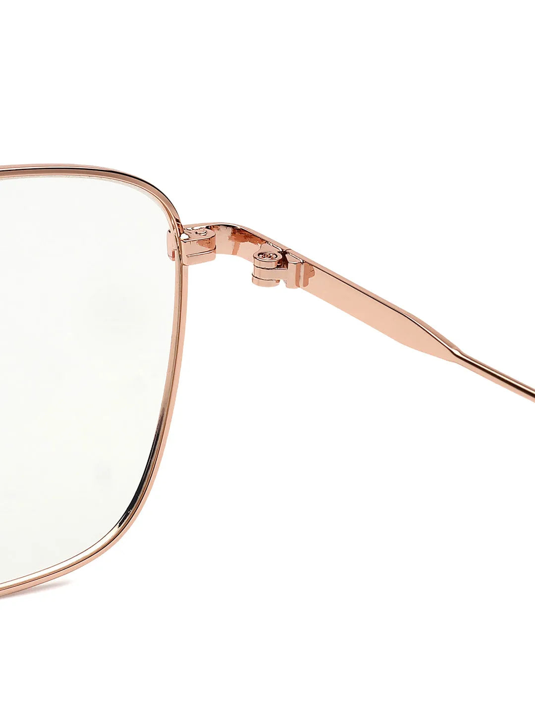 Nova | Golden Medium Full Rim Square Computer Glasses for Men & Women [Blue Block]