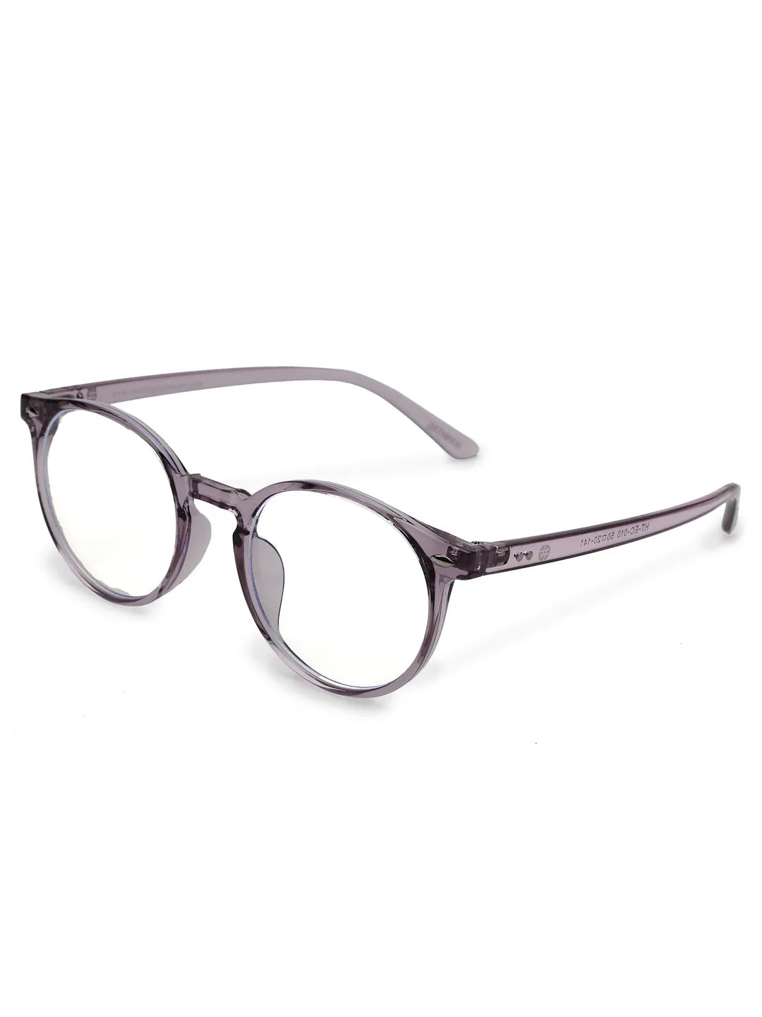 Auralis | Purple Small Full Rim Round Computer Glasses for Men & Women [Blue Block]