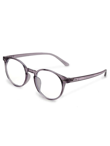 Auralis | Purple Small Full Rim Round Computer Glasses for Men & Women [Blue Block]