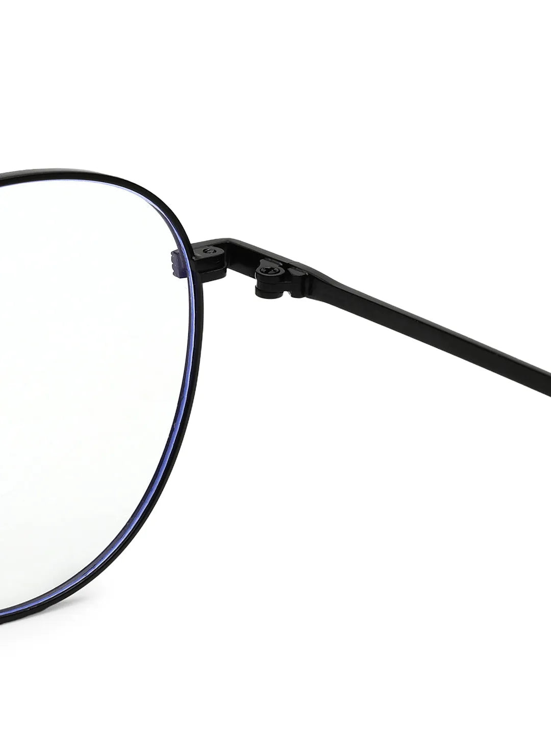 Galveris | Black Small Full Rim Round Computer Glasses for Men & Women [Blue Block]