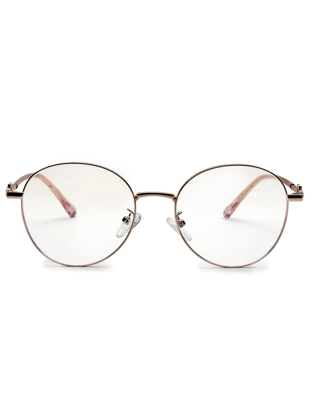 Astrid | Silver & Black Medium Full Rim Oval Computer Glasses for Men & Women [Blue Block]
