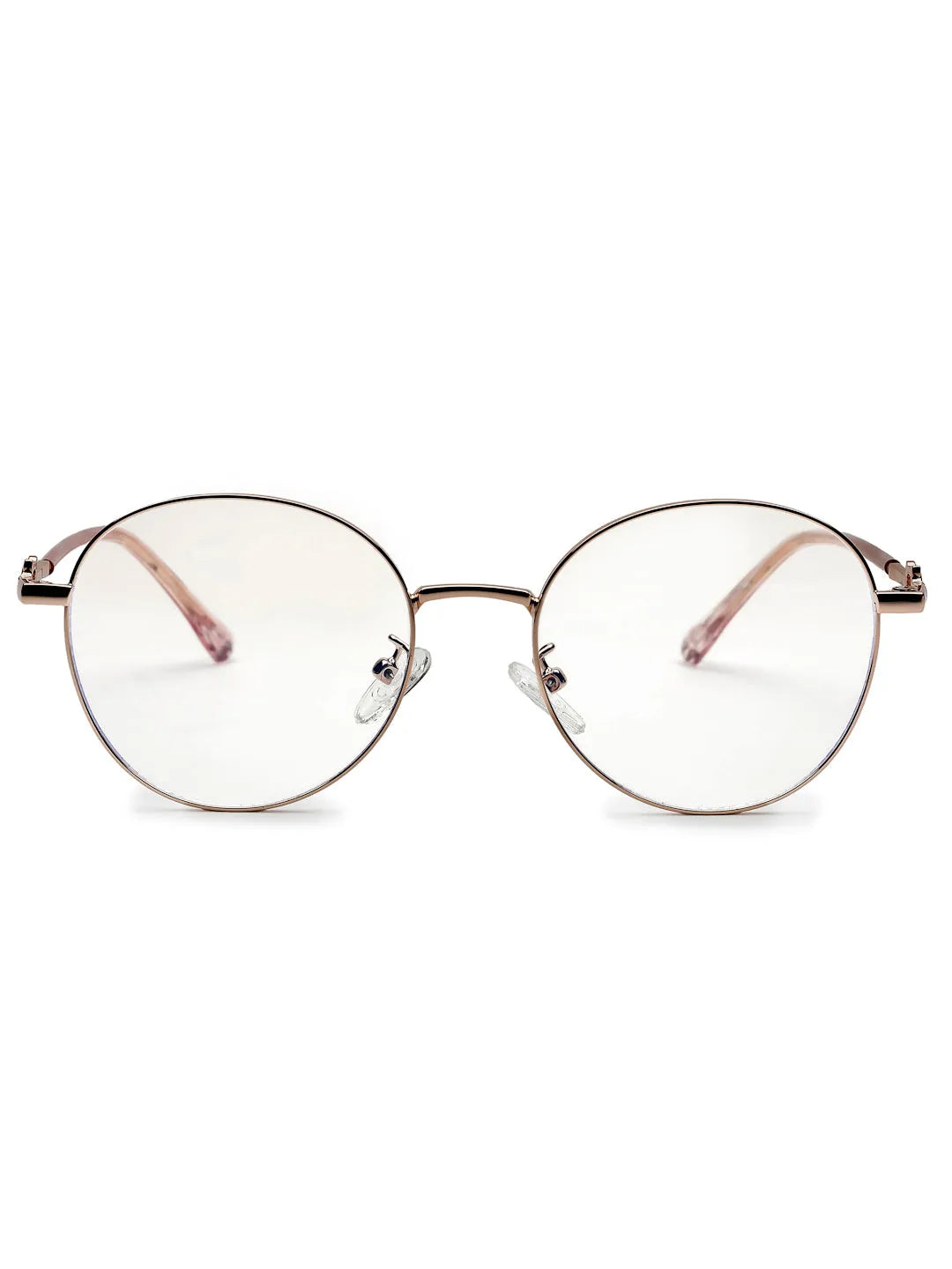 Astrid | Silver & Black Medium Full Rim Oval Computer Glasses for Men & Women [Blue Block]