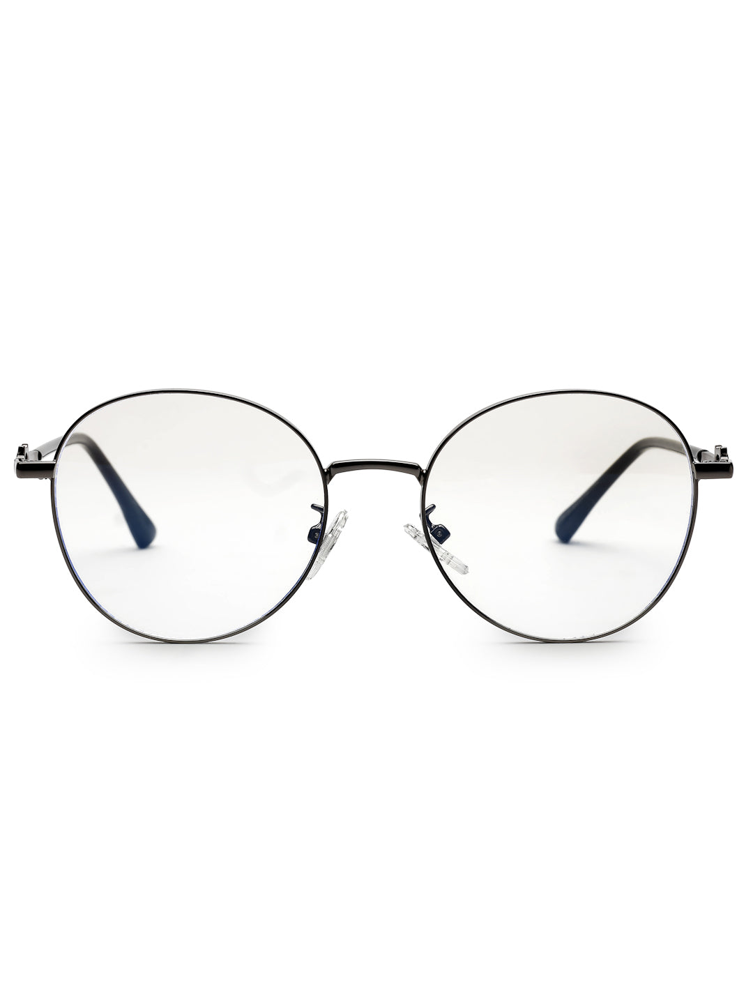 Astrid | Golden & Black Medium Full Rim Oval Computer Glasses for Men & Women [Blue Block]