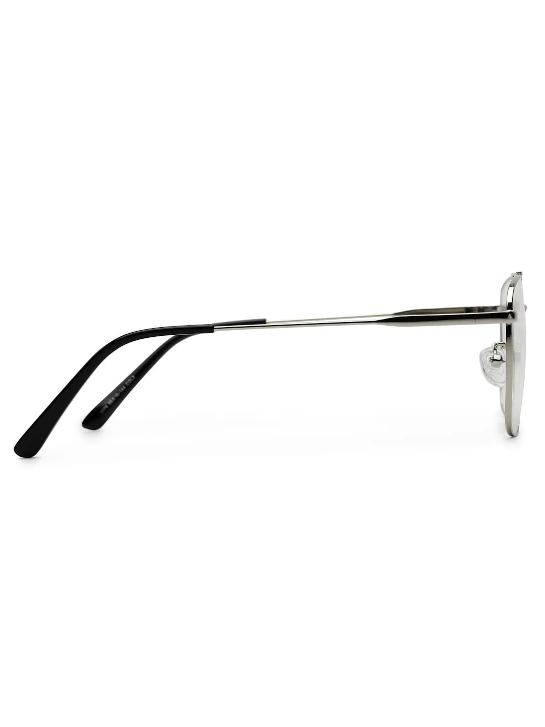 Nova | Silver Medium Full Rim Square Computer Glasses for Men & Women [Blue Block]