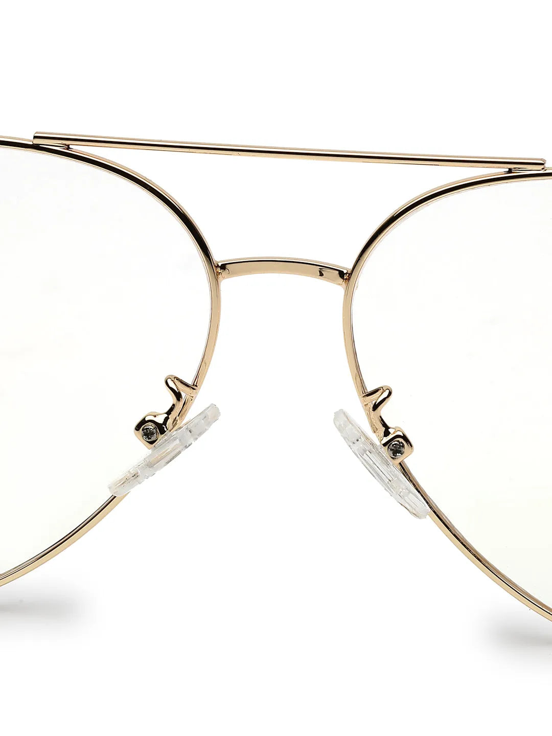 Gravion | Black & Golden Medium Full Rim Aviator Computer Glasses for Men & Women [Blue Block]