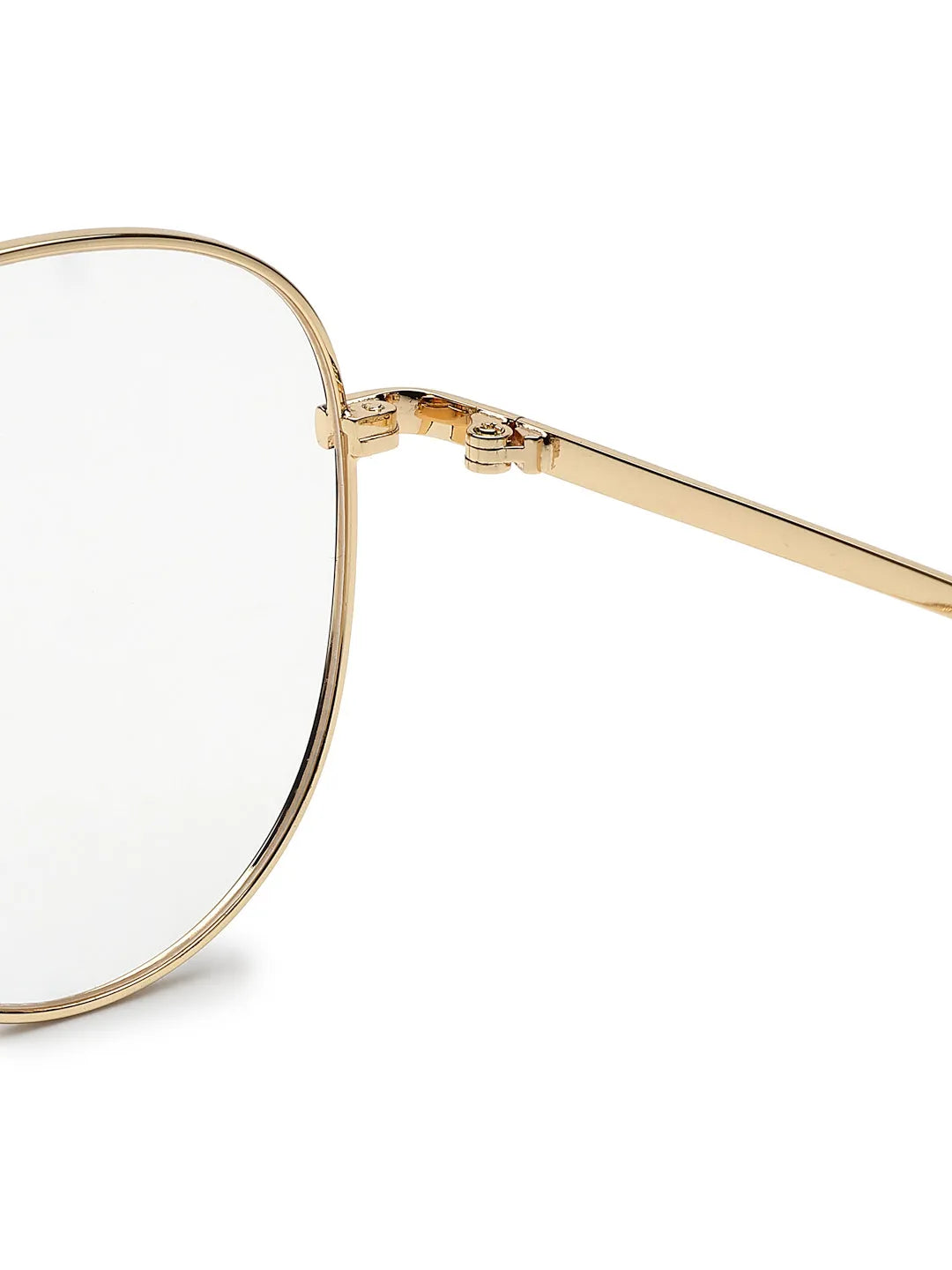 Gravion | Black & Golden Medium Full Rim Aviator Computer Glasses for Men & Women [Blue Block]