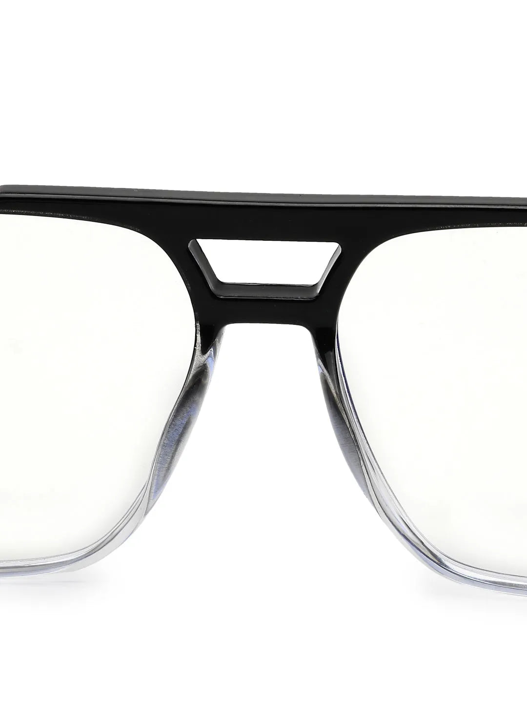 Lumnos | Gradient Black Medium Full Rim Square Computer Glasses for Men & Women [Blue Block]