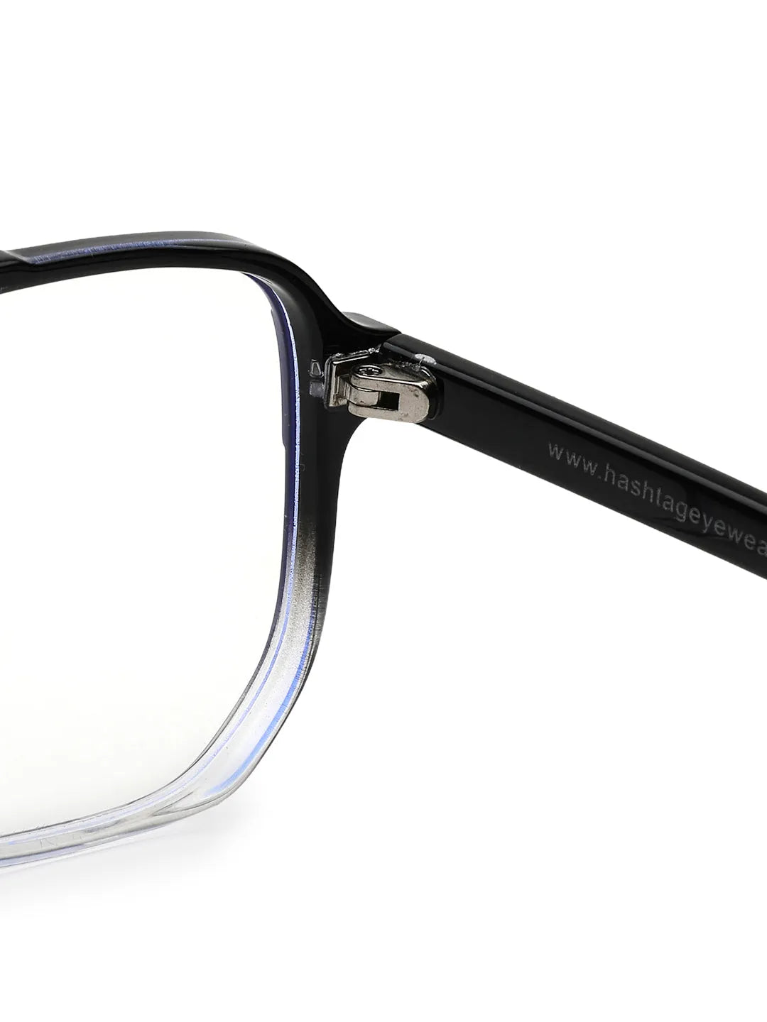 Lumnos | Gradient Black Medium Full Rim Square Computer Glasses for Men & Women [Blue Block]