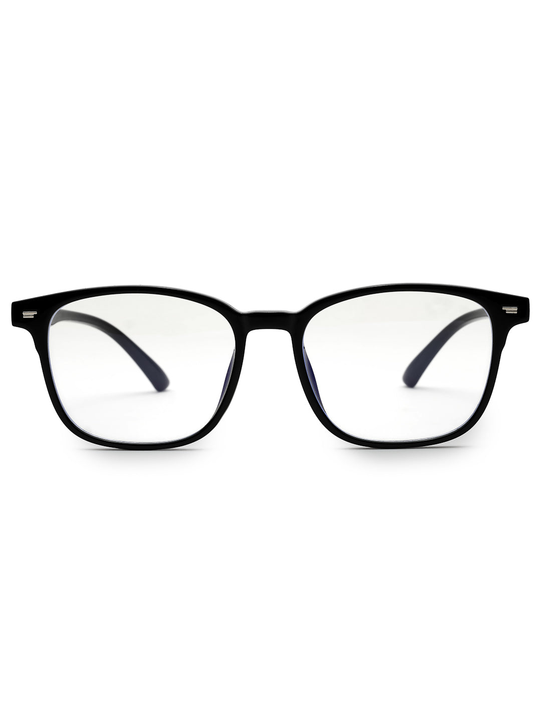 Vortara | Black Medium Full Rim Wayfarer Computer Glasses for Men & Women [Blue Block]