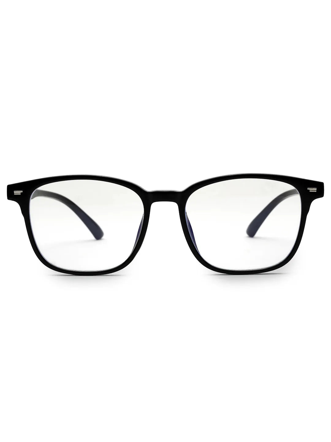 Vortara | Black Medium Full Rim Wayfarer Computer Glasses for Men & Women [Blue Block]