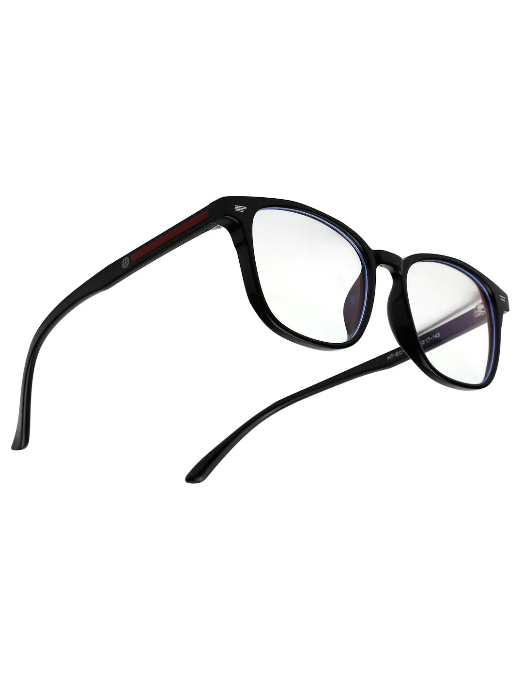 Vortara | Black Medium Full Rim Wayfarer Computer Glasses for Men & Women [Blue Block]