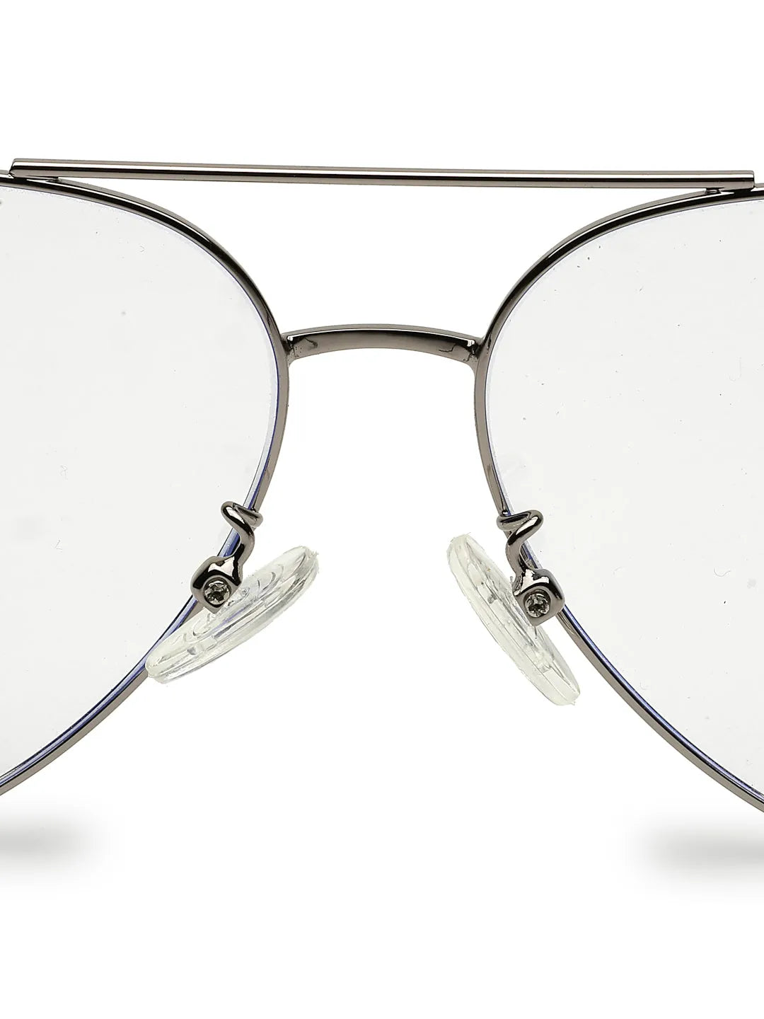 Gravion | Blue & Grey Medium Full Rim Aviator Computer Glasses for Men & Women [Blue Block]