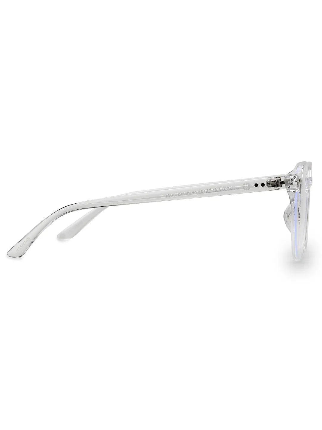 Auralis | Transparent Small Full Rim Round Computer Glasses for Men & Women [Blue Block]